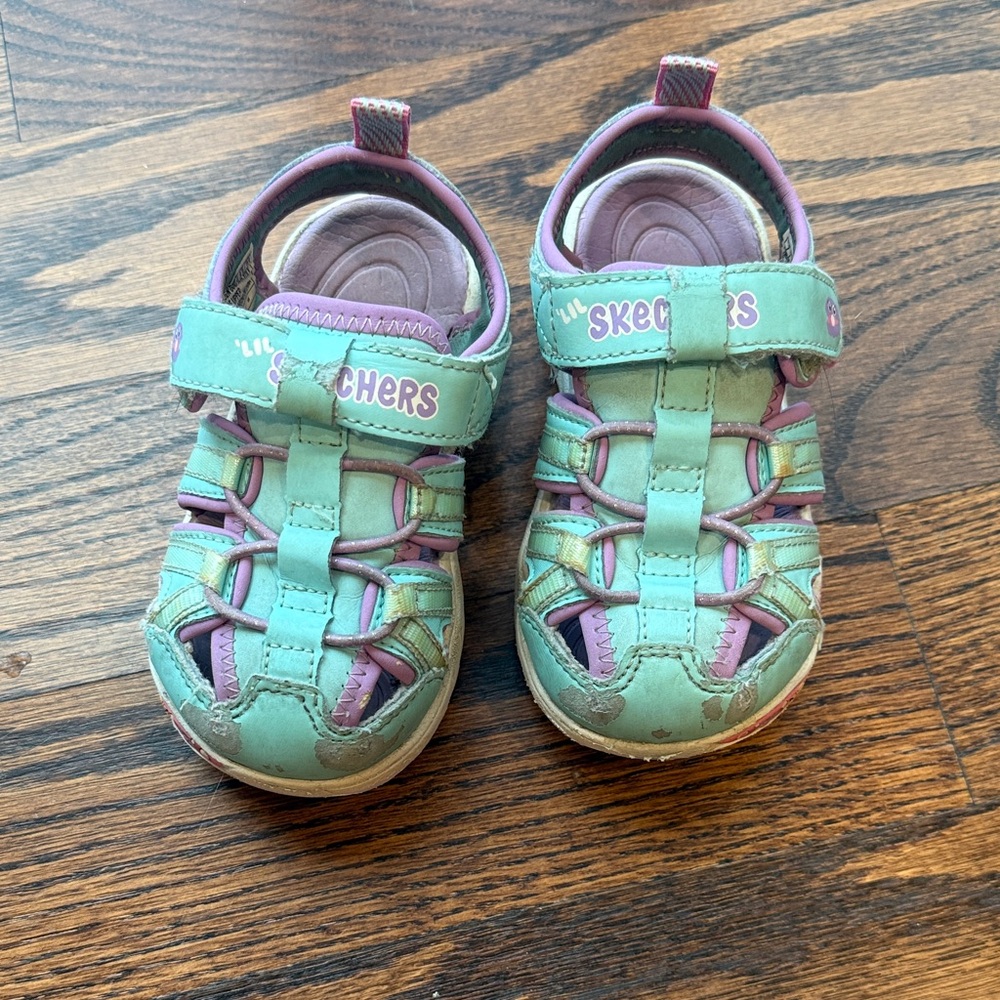 Skechers Kids' Mint and Lavender Sandals
